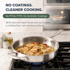 Pro-Smart 9-Piece, 3.1mm Tri-Ply Clad Stainless Steel Cookware Set - view 5