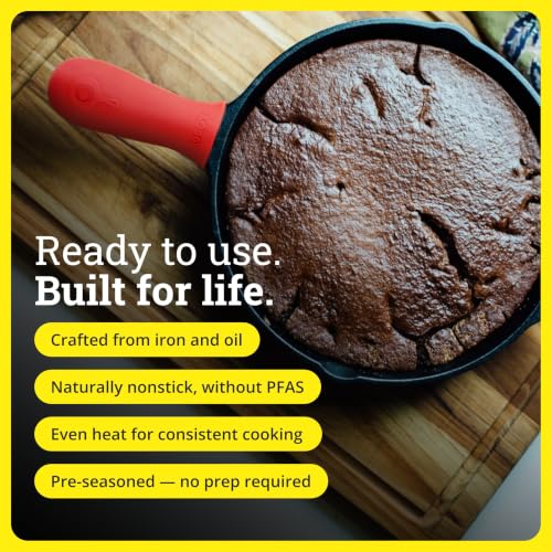 Pre-Seasoned Cast Iron Skillet with Hot Handle Holder, 10.25 Inches - view 4