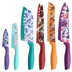 Knife Set, 12-piece Kitchen Knife Set Nonstick Coated