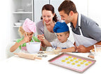 2 Pack of Silicone Baking Mats Silicone Pastry Mat,Non-stick Baking Mat Pink 16.5x11.8x0.09 inch Silicone Mat Silicon Baking Mat Set Baking Mats Silicon Mats for Baking mats non stick silicone - view 3