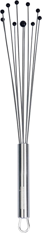 Restaurantware-German Standard 12.6 Inch Ball Whisk, 24 Kitchen Whisks With Silicone Balls - Ergonomic Handle, Dishwashable, Stainless Steel Manual Egg Beater, Durable, For Whisking, Stirring, Mixing