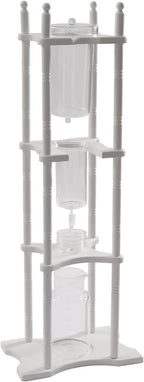 Cold Brew Drip Coffee Maker, 2500ml/84.54oz Ice Coffee Brewer Machine Dripper Pot Cold-Drip Coffee Tower with Glass Container Wood Stand for Home Office