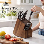 Knife Block without Knives, 25 Slots Large Knife Holder - view 2