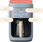 Beautiful 14-Cup Programmable Coffee Maker with Touch-Activated Display – Brew Hot Coffee Fast, Keep Warm & Auto-Pause (Cornflower Blue)