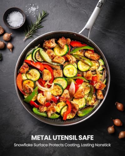 11-Piece Hybrid Stainless Steel Cookware Set, Non Stick Pots and Pans - view 5