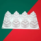 TUKE Christmas Tree Silicone Molds,Chocolate Fondant Cake Molds, 3D Non-Stick Food Grade Silica Gel Mould for Candies, Chocolate, Ice Cube DIY Tools (Christmas Tree I)