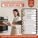 Silicone Baking Mat with 10 Recipes, Extra Thick Silicone Mats for Baking, Non Stick Pastry Mat for Rolling Dough, Silicone Macaron Baking Mat for Cookie,Bread,Pizza,Fondant Mat, Oven&Dishwasher Safe - view 3