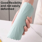 Heat-Resistant Silicone Trivet Mats, Non-Slip Hot Plate Holder for Kitchen Countertops & Dining Table, Reusable Pot Holder Pad with Secure Grip, Dishwasher Safe (Sea Sky Blue, Diameter: 18cm/7.09")