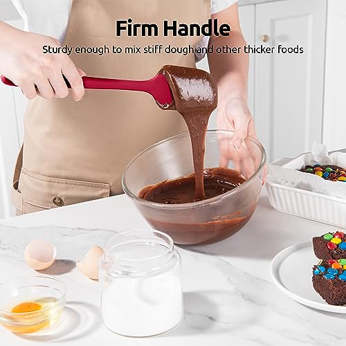 Silicone Spatula Set 600°F High Heat Resistant, 4-Pcs, Multicolor - view 5