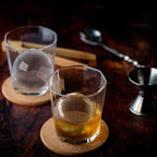 TINANA Clear Ice Ball Maker, 2.5” Clear Ice Cube Tray Make 1 Large Sphere Ice Balls for Whiskey, Cocktails & Bourbon, Gifts for Men