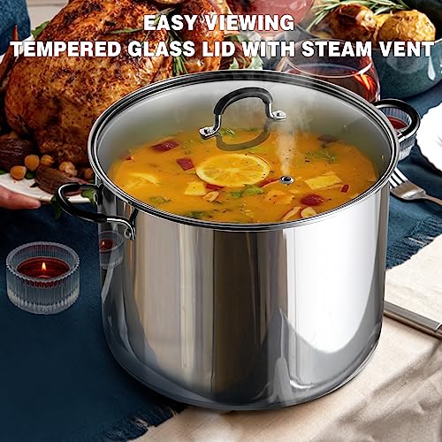 5 Quart Stainless Steel Small Stock Pot with Lid - view 3