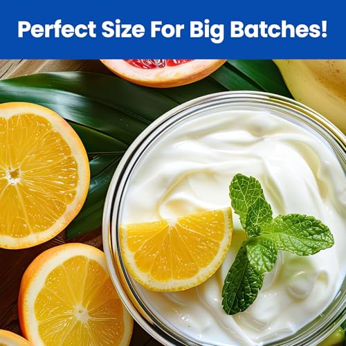 Yogurt Containers 2 Pack, 1 Quart Glass Food Storage Containers with Airtight Lids (4 Cup), 100% BPA Free, Oven, Microwave, Freezer & Dishwasher Safe Round Bowls for Yogurt Making & Meal Prep - view 5