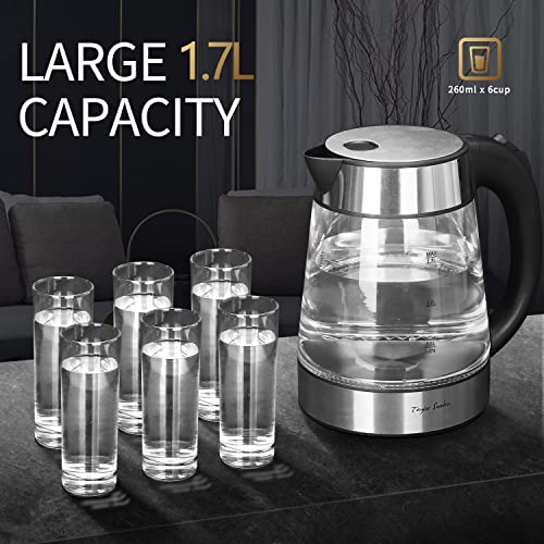 1.7L Electric Tea Kettle, Glass Hot Water Boiler for Tea - view 5