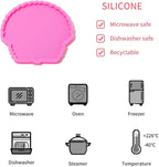 Silicone Coaster Mold for Resin - Seashell Shape DIY Epoxy Cup Mat Maker, Wine Glass Holder, Agate Style Home Decor Craft Project
