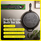 Pre-Seasoned Cast Iron Skillet, 12 Inches, Texas - view 4