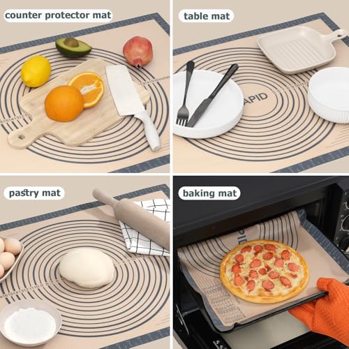 Thick Silicone Pastry Mat Baking Dough Rolling Extra Large 24" x 36" - view 6
