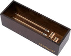 Bamboo Drawer Organizer - Kitchen Utensil Organizer Silverware Tray Cutlery Holder，Office Desk Supplies and Accessories,8.9 * 3 * 2.6,Nut-brown