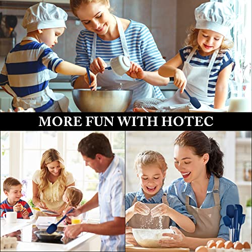 Silicone Rubber BPA-Free Spatula Set, Set of 5, Classic Blue - view 7