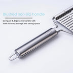 Handheld Food Grater,Professional Zester Slicing Set with 4 Interchangeable Blades for Lime,Cheese,Garlic,Ginger,Chocolate,Vegetable,Fruits