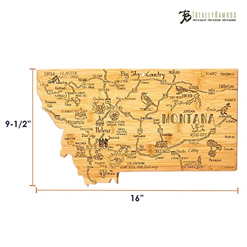 Destination Montana State Shaped Cutting Board - view 6