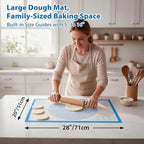 Nonstick Silicone Pastry Mat Extra Large with Measurements Dough Baking Mat - view 3