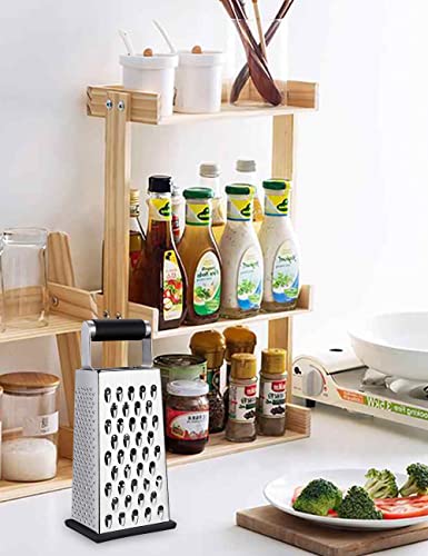 Cheese Grater, 4-Sided Box Grater for Cheese, Vegetable & Fruit - view 4