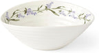 Portmeirion Sophie Conran Lavandula Cereal Bowl - 7.5 Inch Porcelain Soup & Ice Cream Bowls with Lavender Spring Design, Ripple Texture, Freezer to Oven Safe Dinnerware Collection