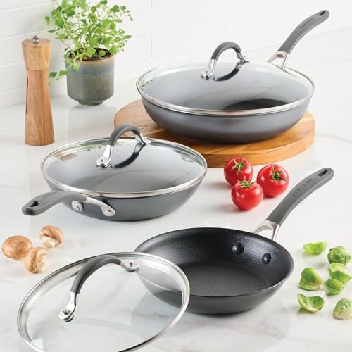 A1 Series Nonstick Induction Frying Pan Set, 6-Piece, Graphite - view 2