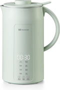 MOKKOM Nut Milk Maker, 42oz Automatic Almond Milk Machine for Homemade Plant-Based Milk, Oats, Soy, Dairy Free Beverages, Soy Milk Maker with Delay Start/Keep Warm/Self-Cleaning/Boiling, Green