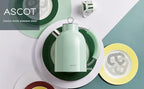 Electric Kettle, ASCOT Electric Tea Kettle, Stainless Steel Kettle Water Boiler, Fast Boiling Kettle, 1.5L, 1500W, BPA-Free, Cordless, Automatic Shutoff, Boil-Dry Protection, Green