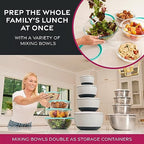 Stainless Steel Mixing Bowls Set, 6-Piece Metal Bowls - view 6
