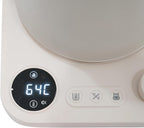 30oz Bistro Electric Gooseneck Kettle,1200W Stainless Steel Coffee Kettle with ±1℉ Temperature Control,Quick Heating Pour Over Electric Kettle for Coffee&Tea (White)