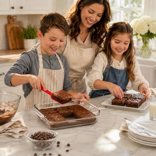 Mrs. Anderson’s Baking Mini Brownie Serving Spatula, 8-Inches x 1.5-Inches, Heat-Resistant Flexible Nonstick Silicone, Red - view 5