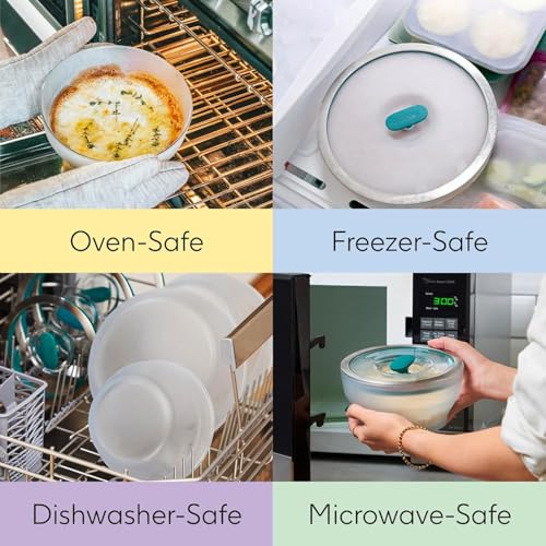 4-Pc Microwave Cookware Set (Clear Black Sesame) - view 3