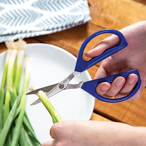 Original Unlimited Kitchen Scissors All Purpose Dishwasher Safe Kitchen Shears With Comfortable Handles, Blue - view 4