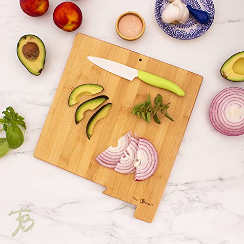 Destination New Mexico State Shaped Cutting Board - view 3