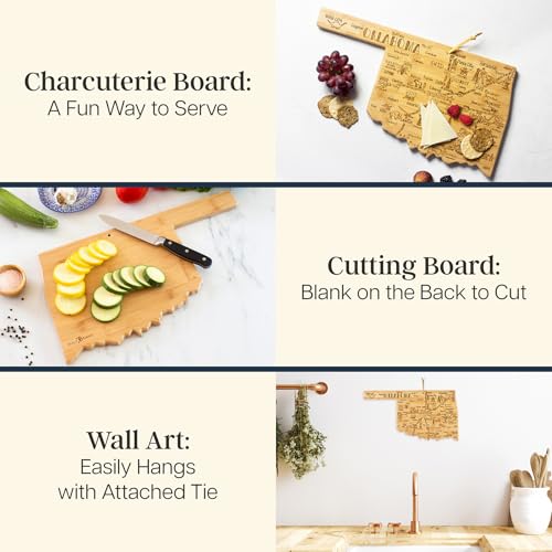 Destination Oklahoma State Shaped Cutting Board - view 2