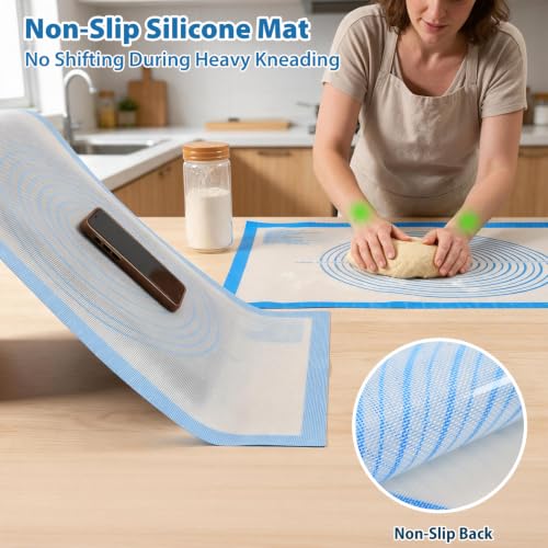 Nonstick Silicone Pastry Mat Extra Large with Measurements Dough Baking Mat - view 5