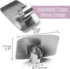 Finger Guards for Cutting, 4 Pcs Stainless Steel Finger Protector for Cutting Food, Knife Guard, Chopping Protector for Dicing and Slicing in Kitchens