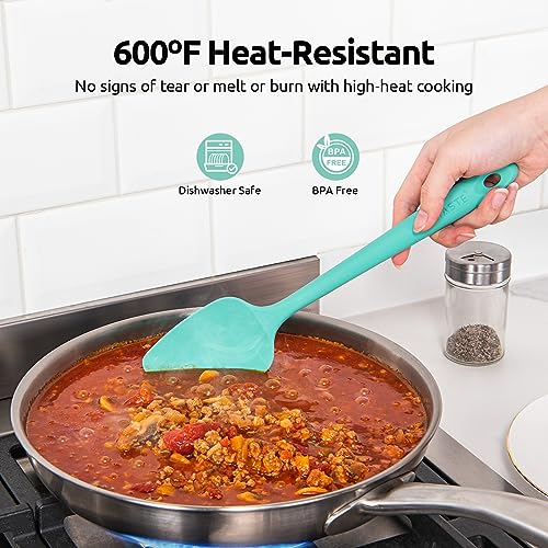 Silicone Spatula Set 600°F High Heat Resistant, 4-Pcs, Multicolor - view 3