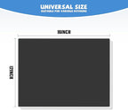 Tempered Glass Cutting Board for Kitchen, Black Glass Board for Countertop, Heat Resistant, with Non-Slip Feet, 12x16" 1Pcs