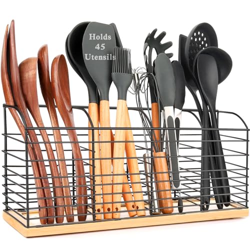 Extra Large Utensil Holder for Kitchen Counter -15.7"x 6.7"x 4.4"