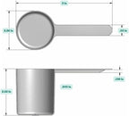 148 mL (148 CC | 5 Oz.) Long Handle Scoop for Measuring Coffee, Pet Food, Grains, Protein, Spices and Other Dry Goods (Pack of 5)