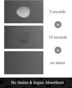 Pet Feeding Mat-Absorbent Dog Mat for Food and Water Bowl-No Stains Quick Dry Dispenser Mat-Dog Accessories Pet Supplies-Bowl for Messy Drinkers（Darkgrey,16"x24"