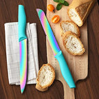 Knife Block Set 14PC Rainbow Kitchen Knives Set - view 5