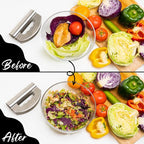 Nish Salad Choppers Mezzaluna Choppers with Protective Cover Mincing Knives Vegetable Knife Mezzaluna Mincer Double Blade Stainless Steel for Home Kitchen & Restaurant - view 4