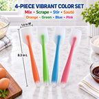 Silicone Spatula Set of 4, Heat Resistant, Food Grade - view 2