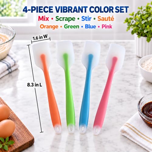 Silicone Spatula Set of 4, Heat Resistant, Food Grade - view 2