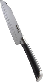 Zyliss Comfort Pro Santoku Knife - Ice Hardened Stainless Steel Kitchen Knife - Tarnish-Free and Rust-Resistant Kitchen Cutlery with Antibacterial Handle - Black/Stainless Steel - 7 inches