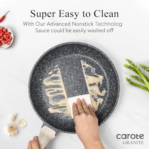 Nonstick Frying Pan, 8 Inch Classic Granite Skillet - view 5